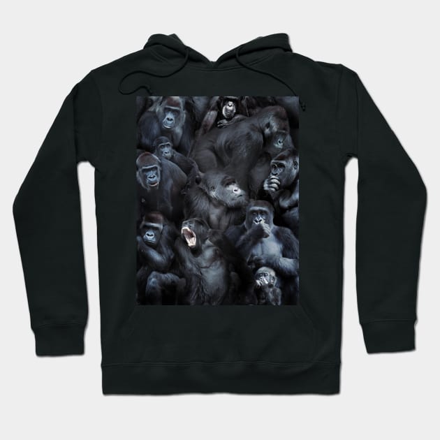 Gorillas Hoodie by MaxencePierrard